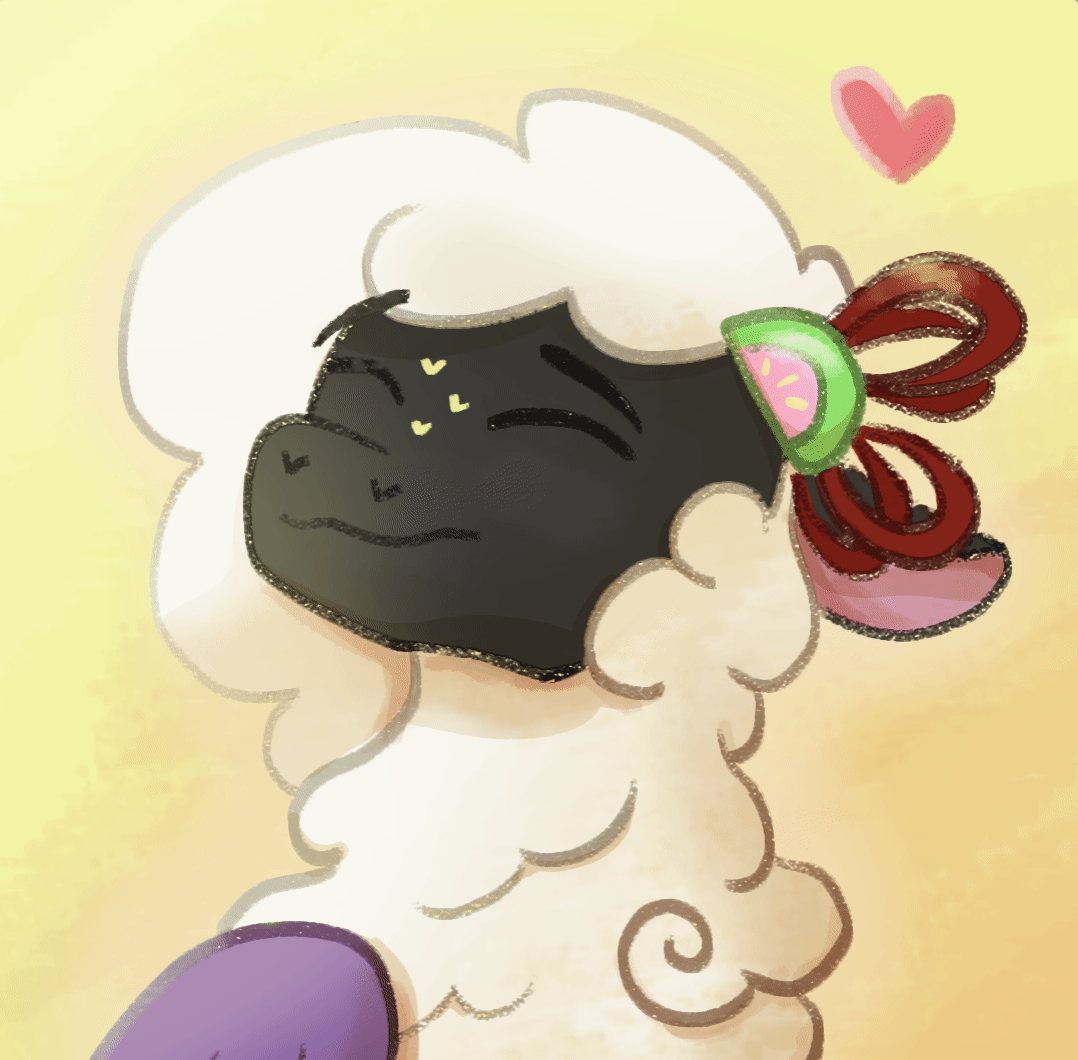 melonheart profile pic animated sheep icon